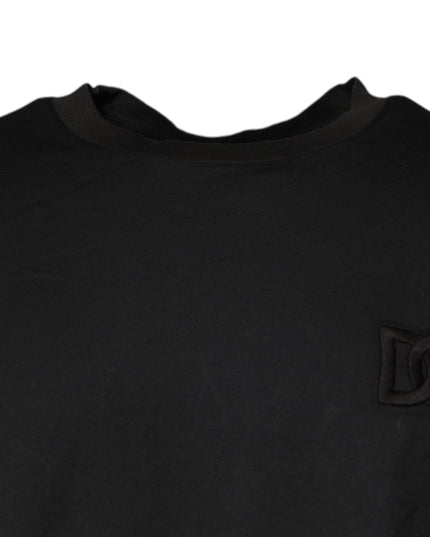 Dolce & Gabbana Black Logo Crew Neck Short Sleeves T-shirt