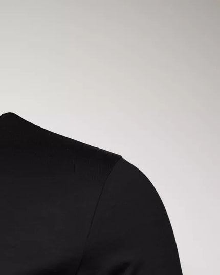 Dolce & Gabbana Black Cotton Crew Neck Short Sleeves T-shirt