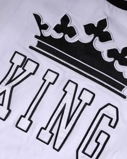 Dolce & Gabbana White Jersey Crew Neck Short Sleeves T-shirt