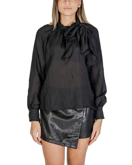Jacqueline De Yong Black Polyester Blouse