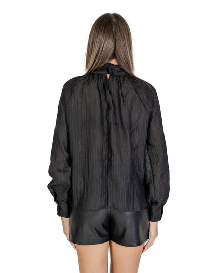 Jacqueline De Yong Black Polyester Blouse