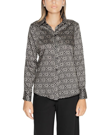 Rinascimento Black Polyester Blouse