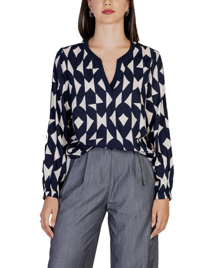 Street One Blue Viscose Blouse