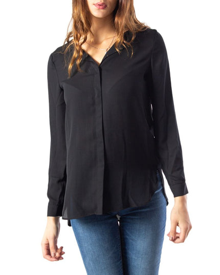 Vila Clothes Black Polyester Blouse