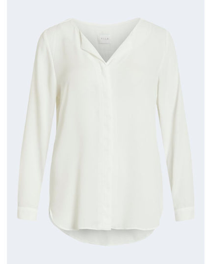 Vila Clothes Cream Polyester Blouse