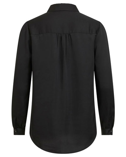 Vila Clothes Black Polyester Blouse