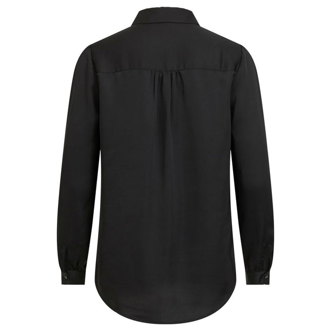 Vila Clothes Black Polyester Blouse