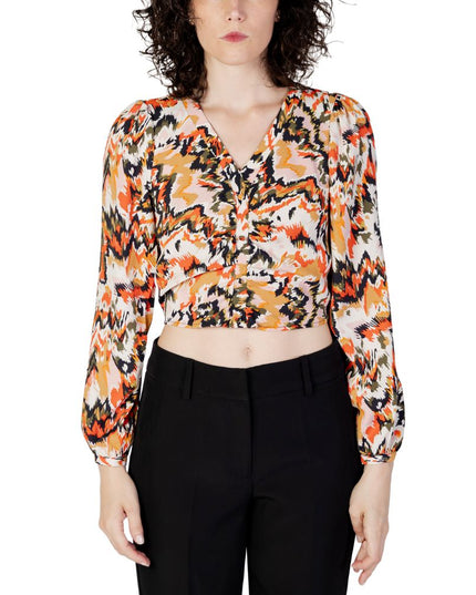 Only Orange Polyester Blouse
