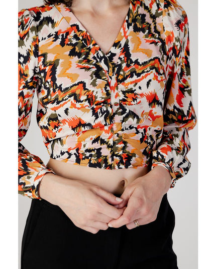 Only Orange Polyester Blouse