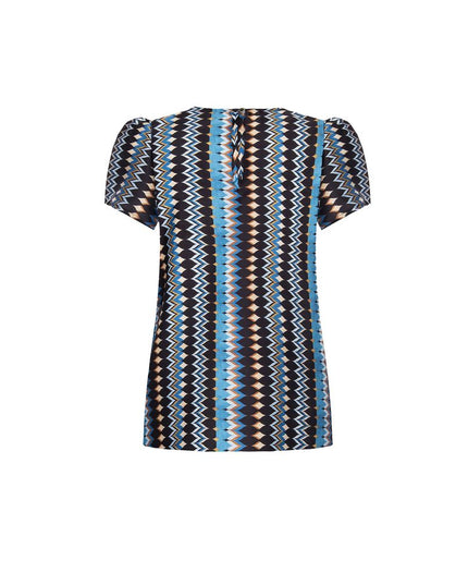 Rinascimento Turquoise Polyester Blouse