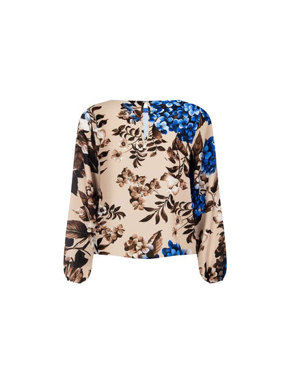 Rinascimento Blue Polyester Blouse