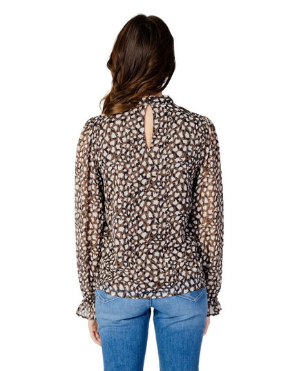 Vila Clothes Black Recycled Polyester Blouse