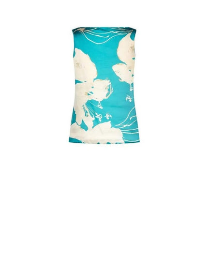 Rinascimento Turquoise Polyester Blouse