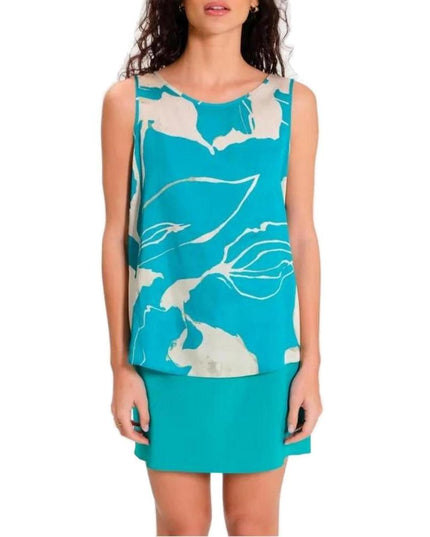 Rinascimento Turquoise Polyester Blouse