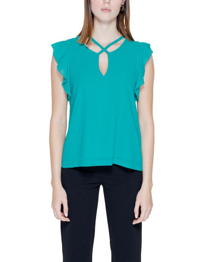 Rinascimento Green Polyester Blouse