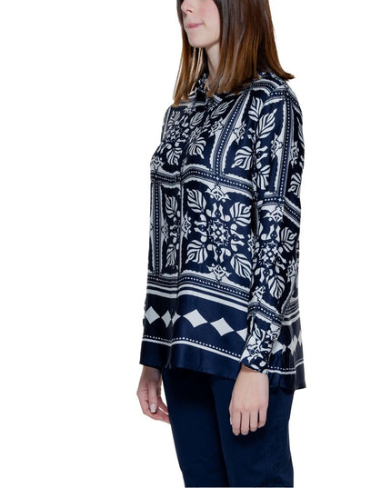 Street One Blue Viscose Blouse