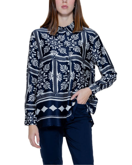 Street One Blue Viscose Blouse