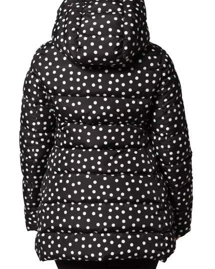 Dolce & Gabbana Black Polyester Hooded Reversible Jacket