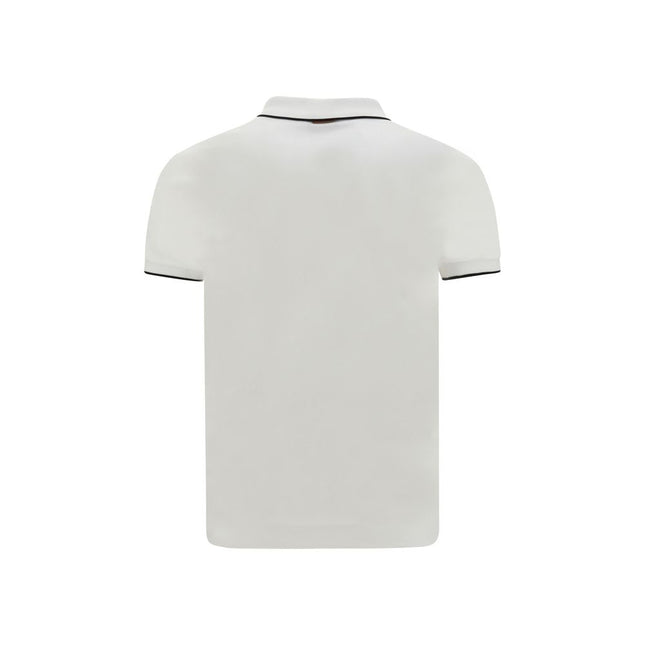 ZEGNA White Elastane Polo Shirt