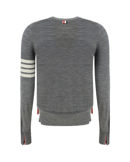 Thom Browne Gray Fleece Wool Sweatshirt