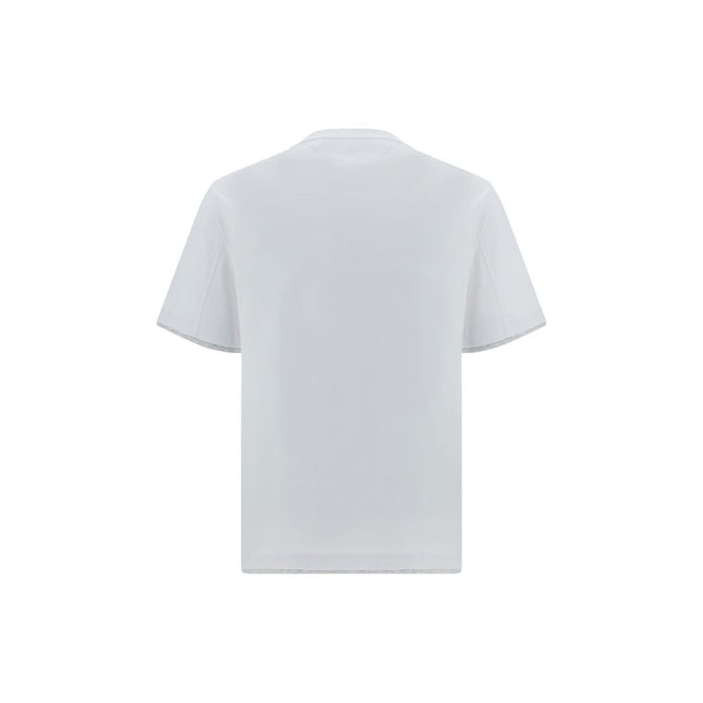 Brunello Cucinelli White Cotton T-Shirt