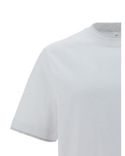 Brunello Cucinelli White Cotton T-Shirt