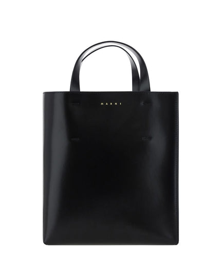 Marni Black Calf Leather Bos Taurus Handbag