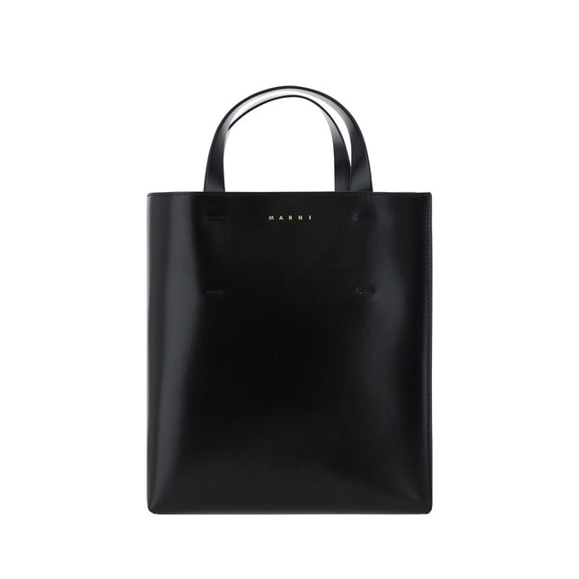 Marni Black Calf Leather Bos Taurus Handbag