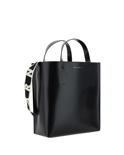 Marni Black Calf Leather Bos Taurus Handbag