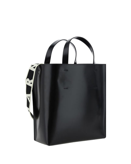 Marni Black Calf Leather Bos Taurus Handbag