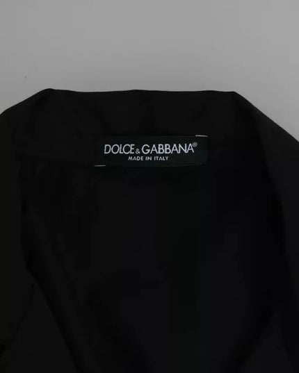 Dolce & Gabbana Blue Cotton Striped Pajama Lounge Shirt