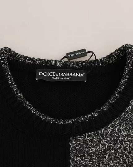 Dolce & Gabbana Multicolor KING Knight Monkey Knitted Cashmere Wool Sweater