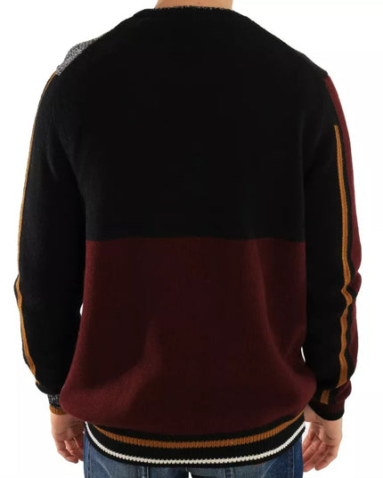 Dolce & Gabbana Multicolor KING Knight Monkey Knitted Cashmere Wool Sweater