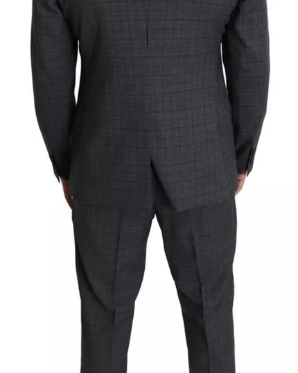 Dolce & Gabbana Gray Wool Men Formal 2 Piece MARTINI Suit