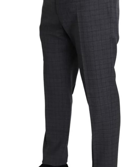 Dolce & Gabbana Gray Wool Men Formal 2 Piece MARTINI Suit
