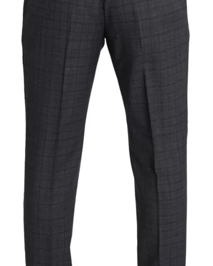 Dolce & Gabbana Gray Wool Men Formal 2 Piece MARTINI Suit