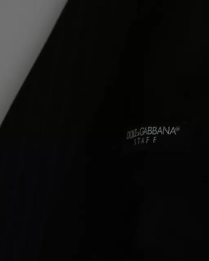 Dolce & Gabbana Black Men Formal STAFF Dress Waistcoat Vest