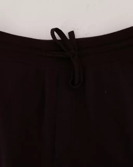 Dolce & Gabbana Purple Cashmere Gym Training Sport Pants