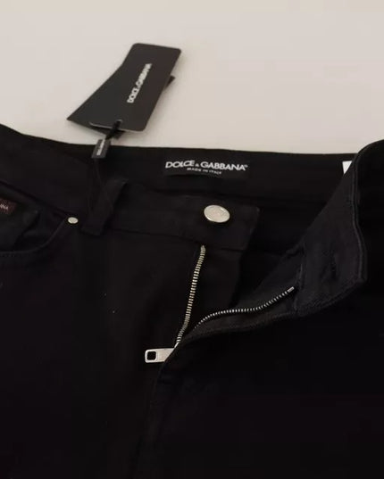 Dolce & Gabbana Black Cotton Stretch Skinny Denim Jeans