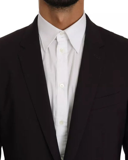 Dolce & Gabbana Purple MARTINI Wool Stretch 2 Piece Suit