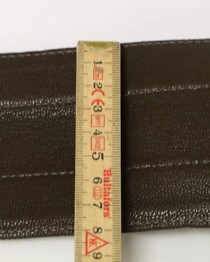 Dolce & Gabbana Brown D&G Leather Linnen Logo Belt