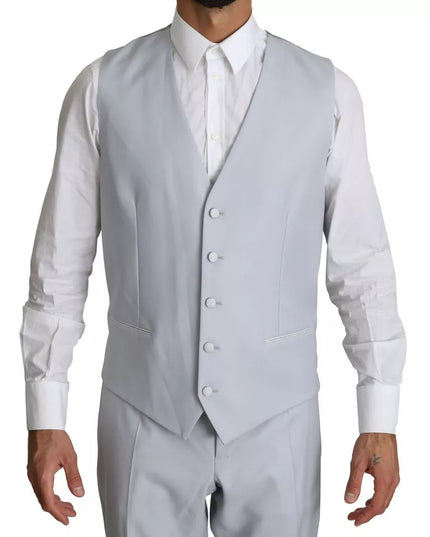 Dolce & Gabbana Light Blue SICILIA Wool 3 Piece Suit