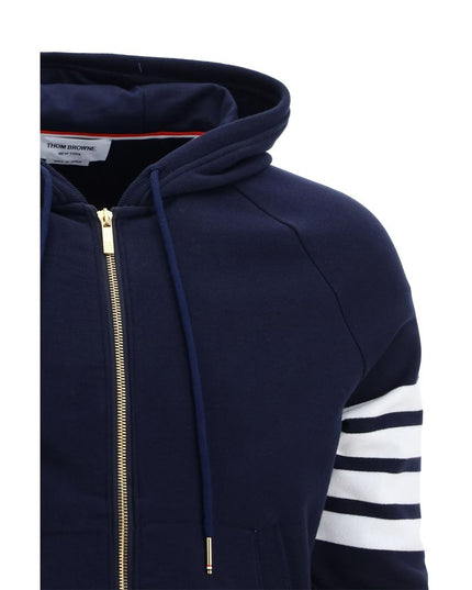 Thom Browne Blue Cotton Sweatshirt