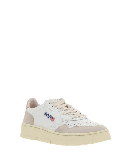 Autry White Leather Low Top Sneakers
