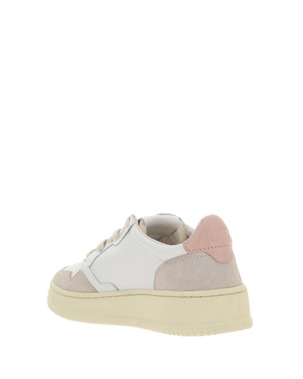 Autry White Leather Low Top Sneakers
