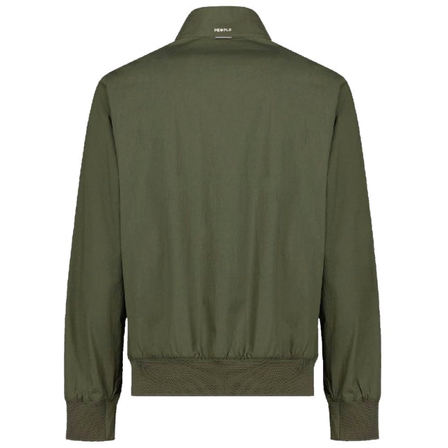 People Of Shibuya Green Cotton Men Bomber Jacket