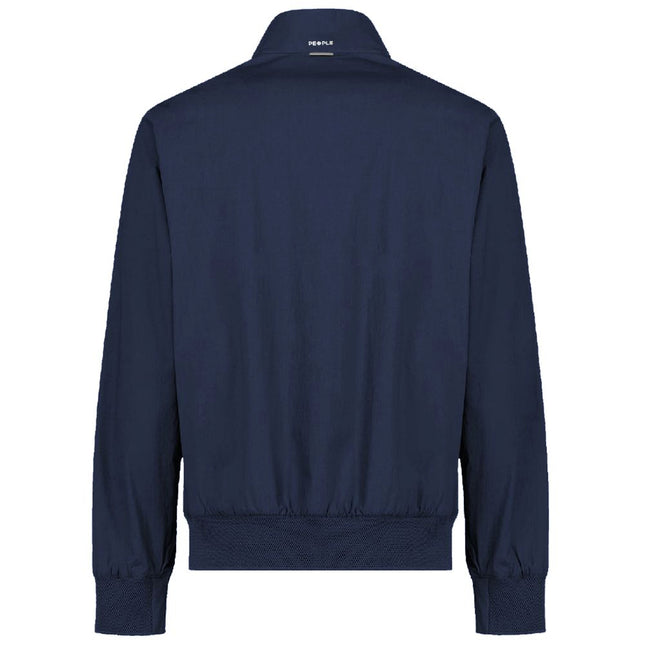 People Of Shibuya Blue Cotton Men's Bomber Jacket