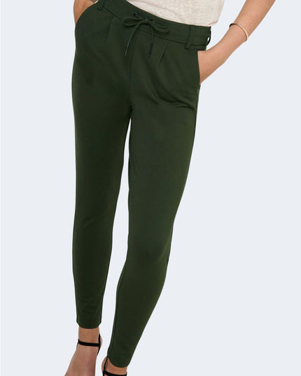Only Green Viscose Casual Pants