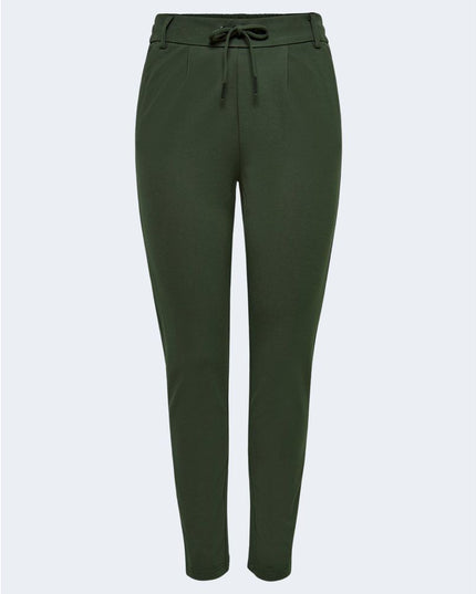 Only Green Viscose Casual Pants