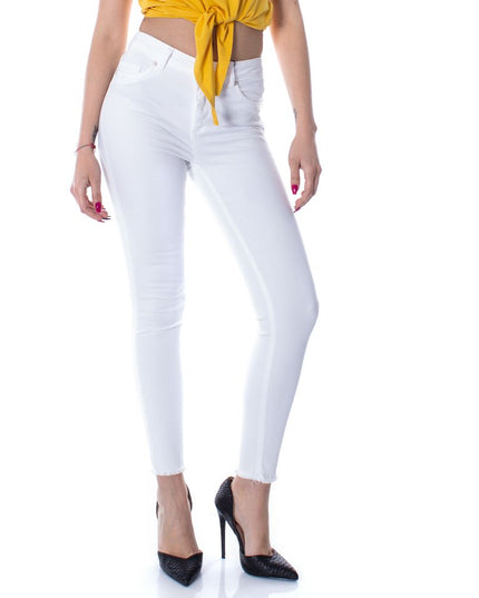 Only White Cotton Skinny Jeans